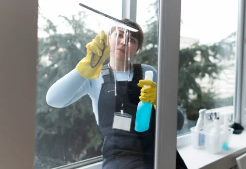 Nettoyage de vitres intérieures et extérieures à Queaux